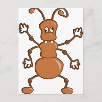 Postal Personalizado de hormiga graciosa