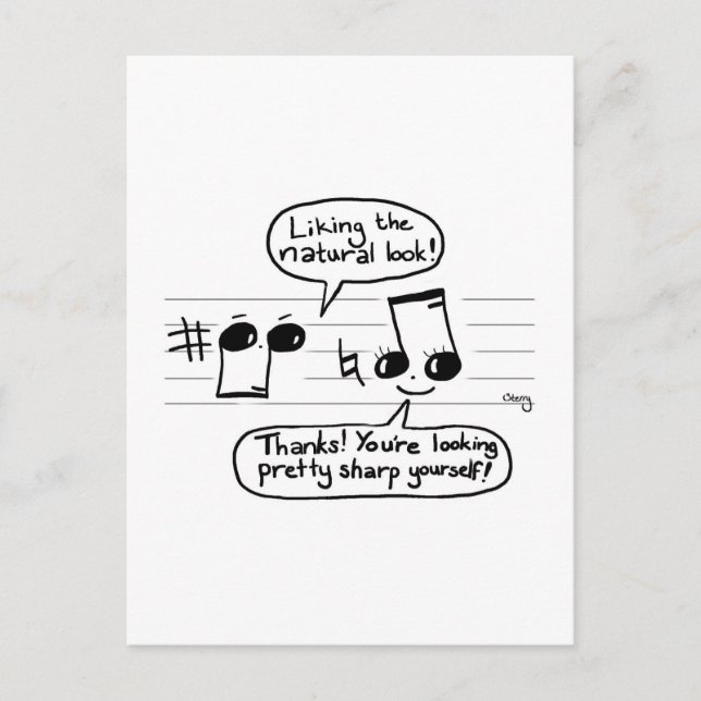 Postal Personalizado de humor musical (Anverso)