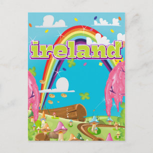 Postal Personalizado de Irlanda Viaje impreso.