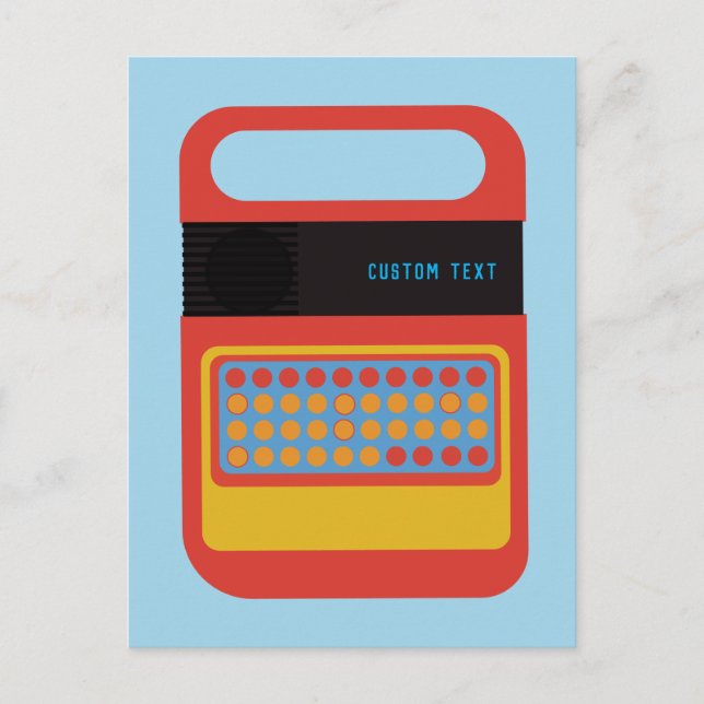 Postal Personalizado de juguetes electrónicos de habla y  (Anverso)