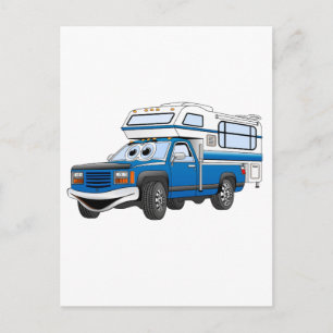 Postal Personalizado de la acampada azul
