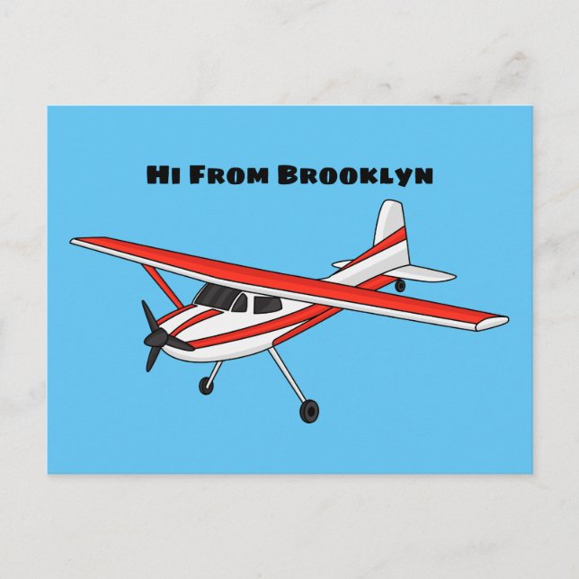 Postal Personalizado de la aeronave de engranajes de tric (Anverso)