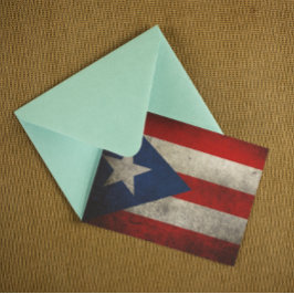 Postal Personalizado de la bandera de Puerto Rico