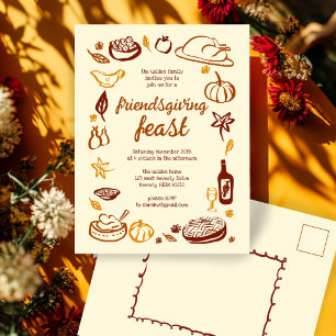 Postal Personalizado de la cena de Thimsical Thankending 