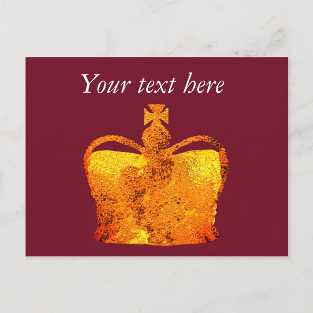 Postal Personalizado de la Corona (Anverso)