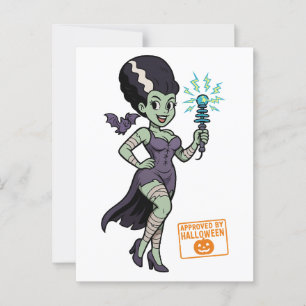 Postal Personalizado de la esposa de Frankenstein