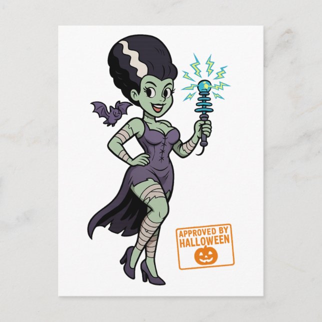 Postal Personalizado de la esposa de Frankenstein (Anverso)