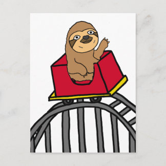 Postal Personalizado de la montaña rusa de la espuma cort