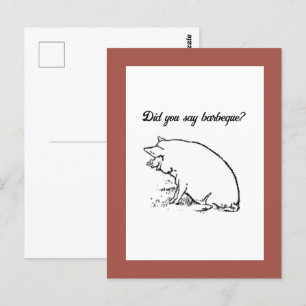 Postal Personalizado de la Naturaleza Animal de la Granja
