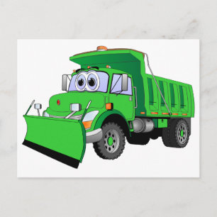 Postal Personalizado de la nieve verde
