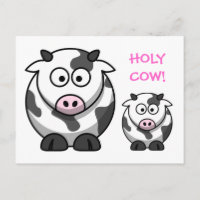 PERSONALIZADO DE LA VACA SANTA Nariz Rosa Funny