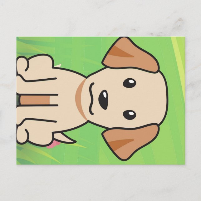 Postal personalizado de laboratorio amarillo (Anverso)