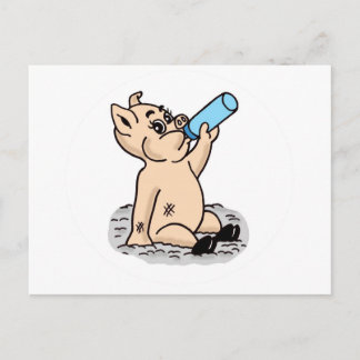 Postal Personalizado de lechón