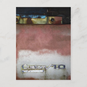 Postal personalizado de lujo rosa y blanco