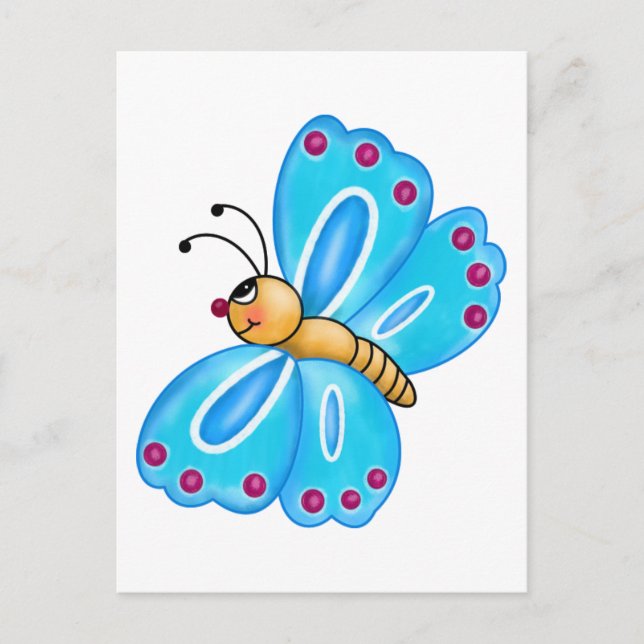 Postal Personalizado de mariposa (Anverso)