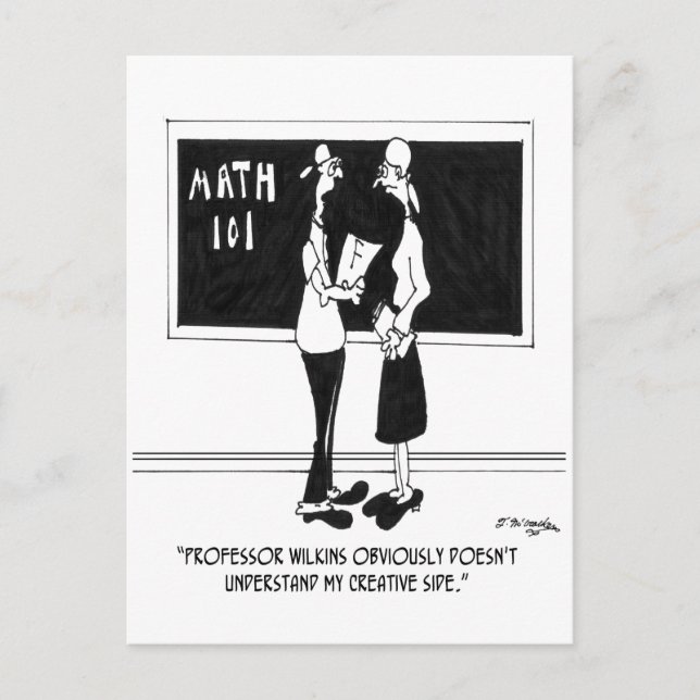 Postal Personalizado de matemáticas 6838 (Anverso)