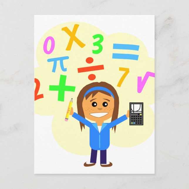 Postal Personalizado de Math Chica (Anverso)