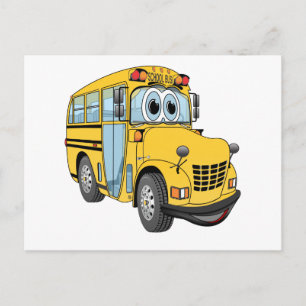 Postal Personalizado de minibús escolar