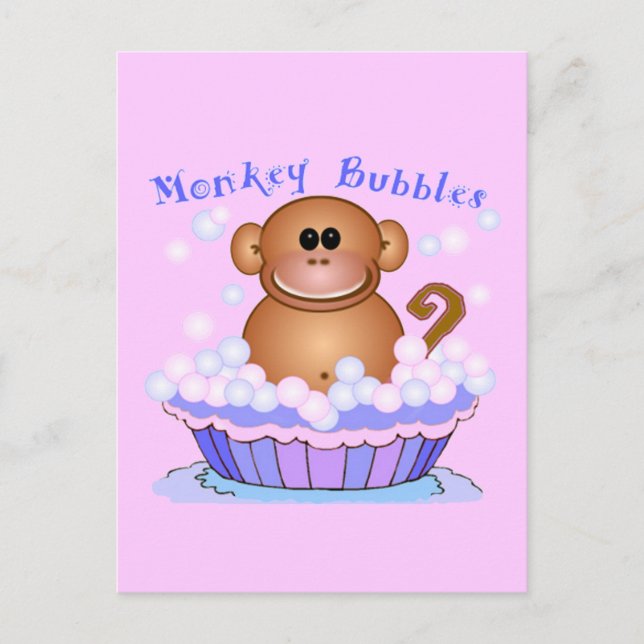 Postal Personalizado de mono (Anverso)