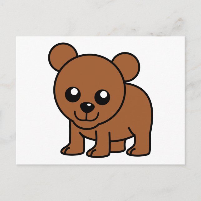 Postal Personalizado de oso bebé (Anverso)