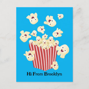 Postal Personalizado de palomitas de palomitas graciosas