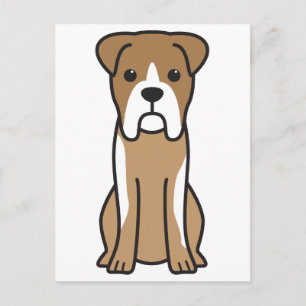 Postal Personalizado de perro Bull Boxer