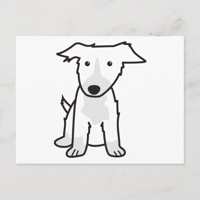 Postal Personalizado de Perro Collie de borde (Anverso)