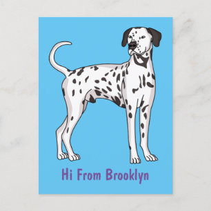 Postal Personalizado de perro dalmatiano