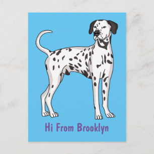 Postal Personalizado de perro dalmatiano