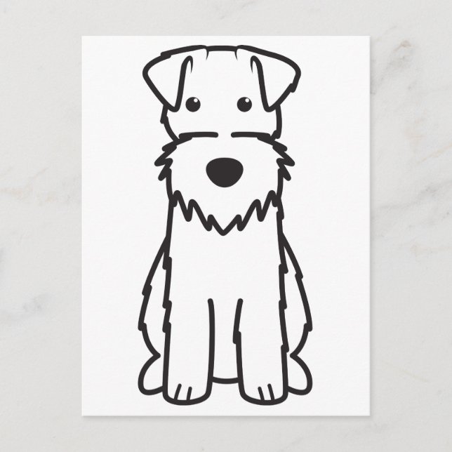 Postal Personalizado de Perro de Fox Terrier (Anverso)