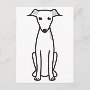 Postal Personalizado de perro de Greyhound de Italia