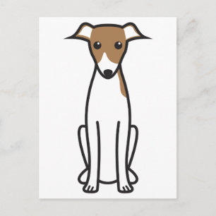 Postal Personalizado de perro de Greyhound de Italia