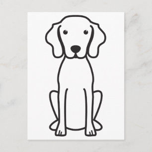 Postal Personalizado de perro de Vizsla