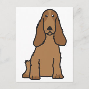 Postal Personalizado de Perro Español Cocker Inglés