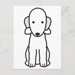 Postal Personalizado de Perro Terrier de Bedlington