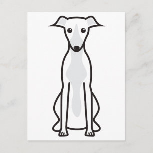 Postal Personalizado de perros Whippet