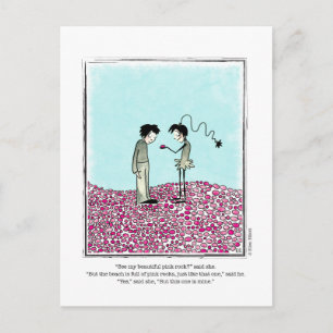 Postal Personalizado de PINK ROCKS por Ellen Elliott