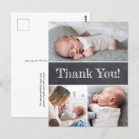 Personalizado de pizarra Fotos Bebé Ducha Gracias