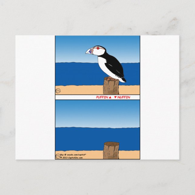 Postal personalizado de Puffin (Anverso)