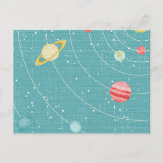 Postal Personalizado DE SSP NIÑOS PAPEL DE SISTEMA SOLAR 