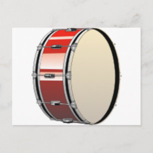 Postal Personalizado de tambor de Bass