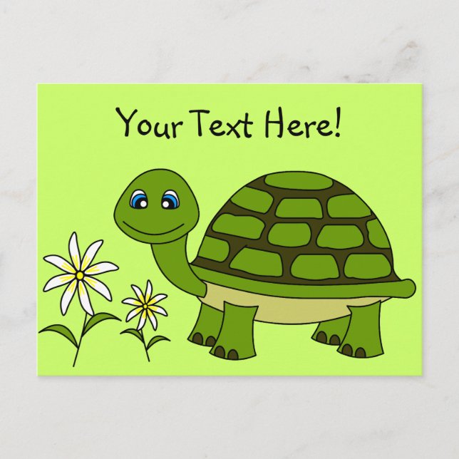 Postal Personalizado de tortuga (Anverso)