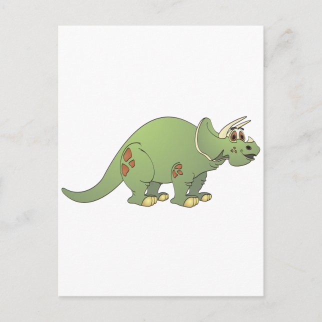 Postal Personalizado de Triceratops (Anverso)
