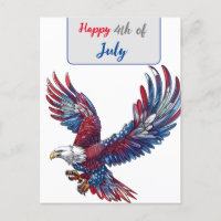 Personalizado de un águila, concepto del 4 de juli