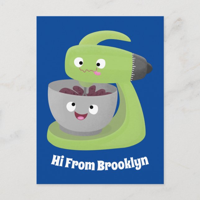 Postal Personalizado de utensilios de cocina para mezclad (Anverso)