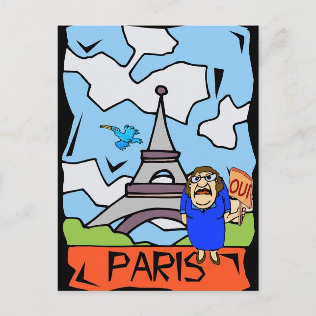 Postal Personalizado de viajes de París (Anverso)
