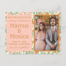 Postal Personalizado de vinos de flores silvestres foto G