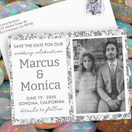 Postal Personalizado de vinos de flores silvestres foto G