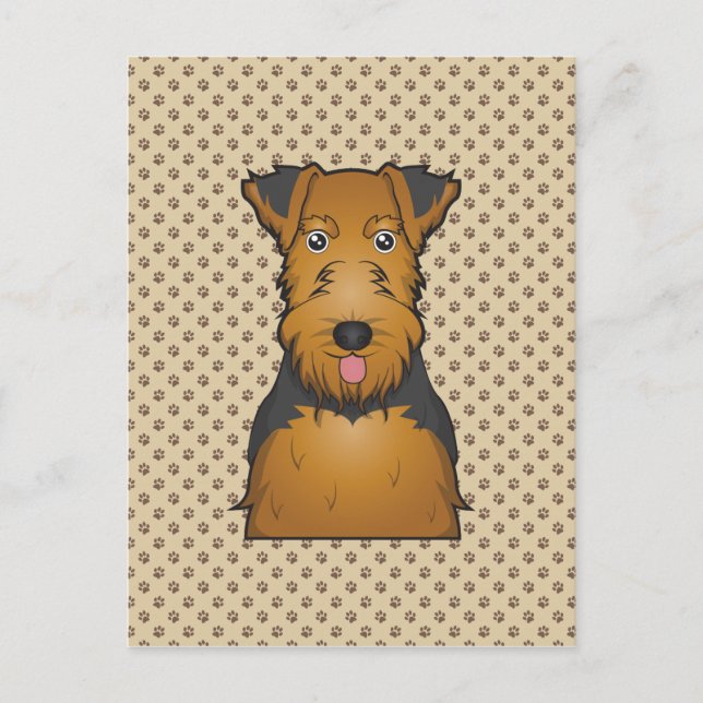 Postal Personalizado de Welsh Terrier (Anverso)