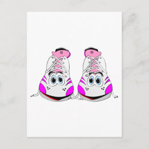 Postal Personalizado de zapatos deportivos rosados